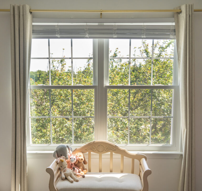 Childs room with Vytex Fortis Vinyl Windows. Click to view Fortis windows