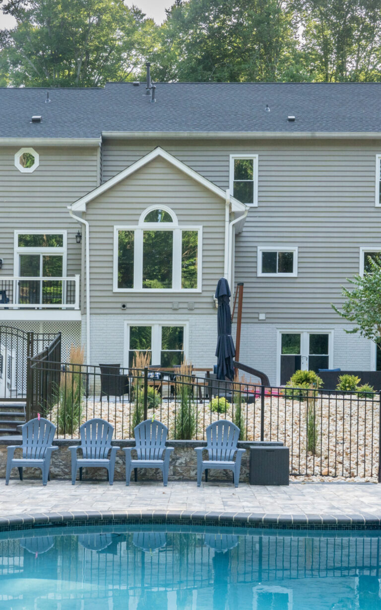 Georgetown exterior backyard with pool