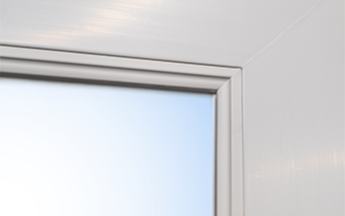 Beveled exterior sash