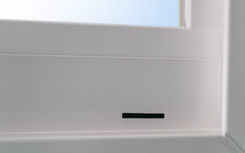 Patio door weep hole system